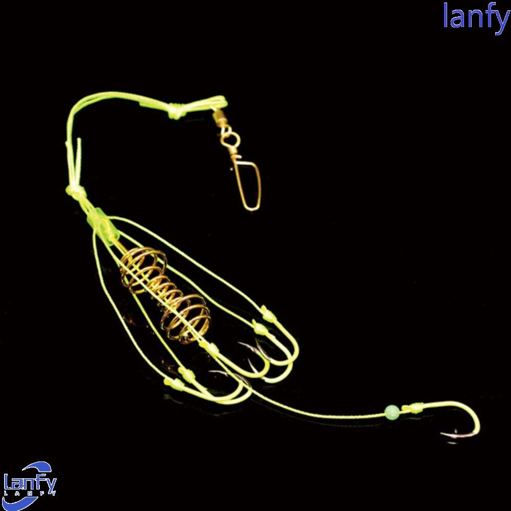 Lanfy Ledakan Kail Pancing Ujung Anti Ngatung Kandang Memancing Drum Umpan Kandang Pesca Perangkap Pancing Air Laut Memancing Fishing Tackle Aksesoris Pancing Bomb Hook Springs Fishing Hook