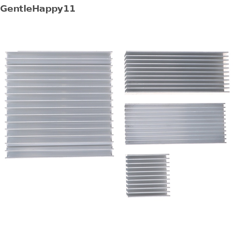 Gentlehappy Extruded Aluminium Heatsink Untuk Daya Tinggi LED IC Chip Cooler Radiator Heat Sink id