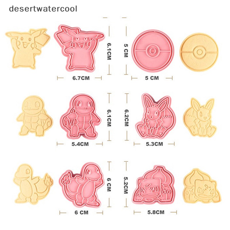 Deid 6Set Kartun elf Cookie Press Tipe Biskuit Plastik cutg die set Martijn