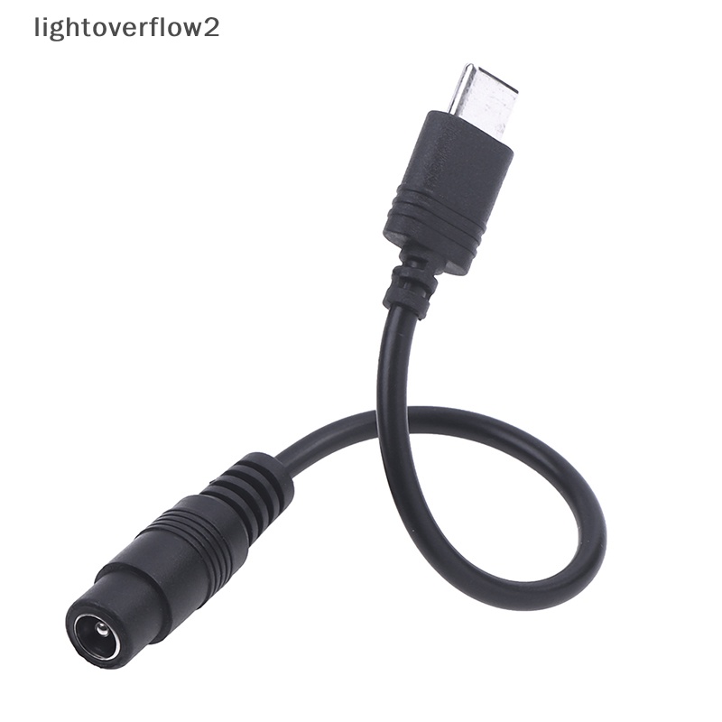 [lightoverflow2] Dc Type-C Female To 5.5 * 2.1 Female Kabel 5521jek Listrik DC Power Conector 5.5x2.1 Adapter USB Type C Converter [ID]