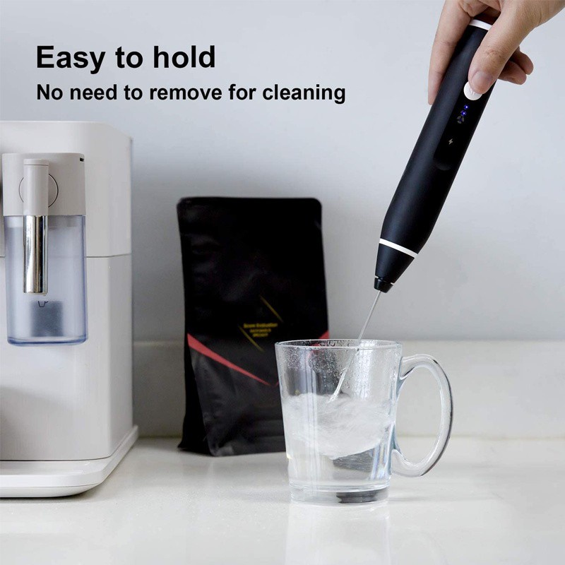 olla  Electric Hand Blender Tangan Pengaduk kopi Milk Frother USB Portable Handheld Mixer