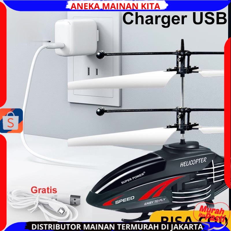 Mainan Helikopter Remote Control R/C Mainan Helikopter SNI Mainan Anak Helicopter Termurah New