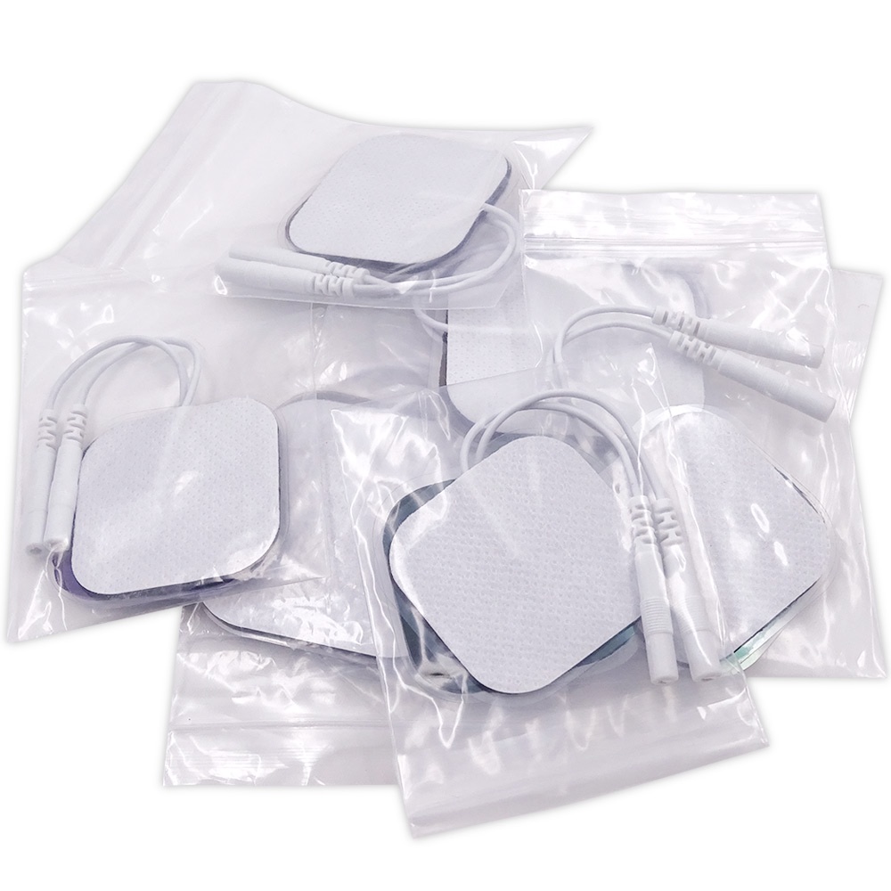 Pad Tens Kancing Pads Elektroda EMS / Alat Pijat Terapi Stroke Nyeri Sendi Otot SIze 4cm X 4cm 20Pcs