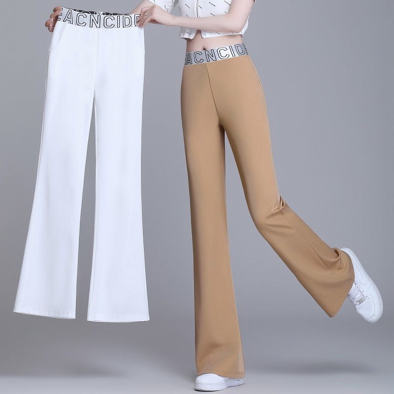 Women's Ice Silk Micro Flare Pants
