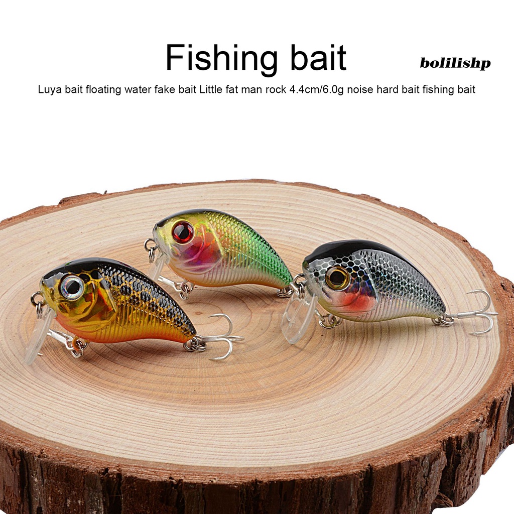 Bo-4.4cm/6g Umpan Bionic Tajam Kait Simulasi Realistis Reflektif Angling Plastik Penggemuk Kecil Mengambang Batu Umpan Memancing Luar Ruangan