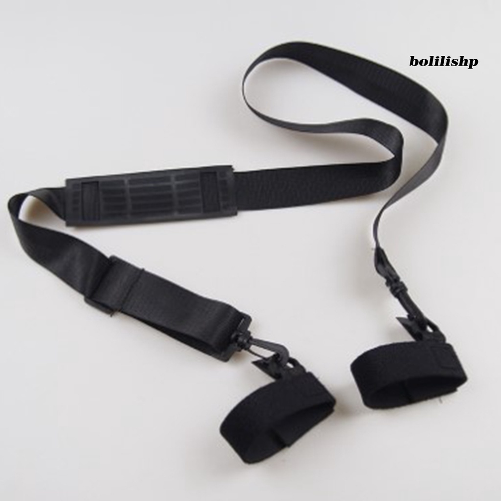 Bo-1 Set Tali Pancing Fasten Tape Outdoor Portable Fishing Pole Harness Dengan 2tali Ikat Untuk Troli