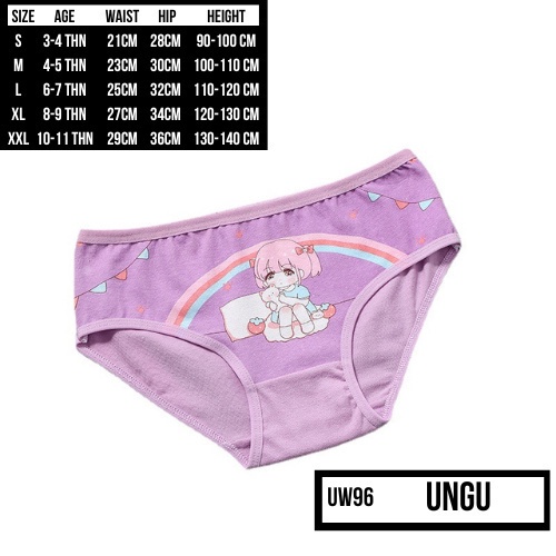 Celana Dalam Segitiga Anak Perempuan Kolor Anak Cewek Gambar Kartun Kids Underwear