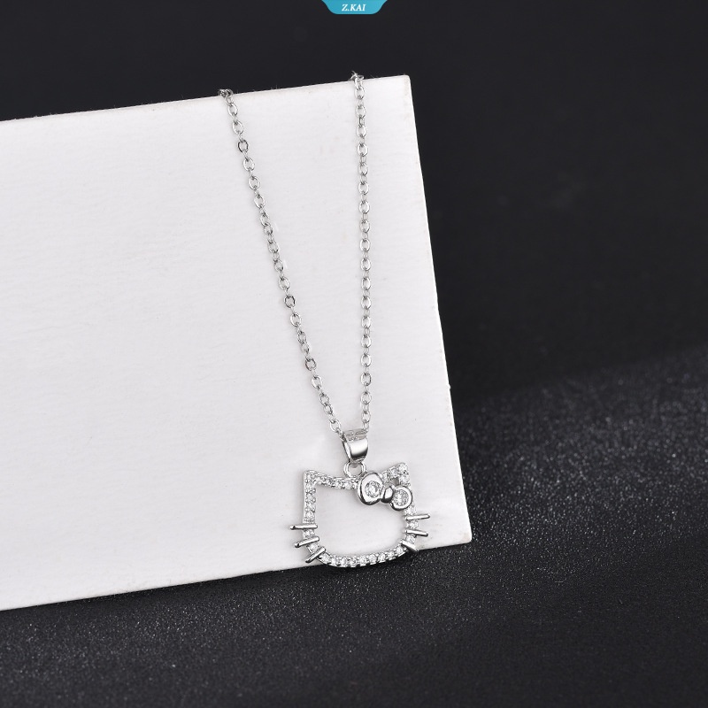 Sanrio HelloKitty Cincin Kawaii Anime Kalung Liontin Kartun Kecantikan Siswa Perhiasan Tangan Hiasan Dekorasi Aksesoris Mainan Gadis Anniversary Gi