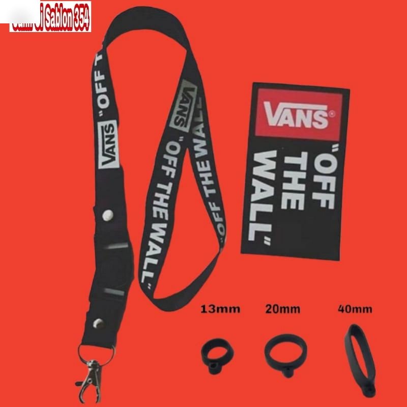 

TALI LANYARD PREMIUM VANS OFF THE WALL GANTUNGAN KUNCI/GANTUNGAN ID CARD/gantungan hp murah Best seller COD