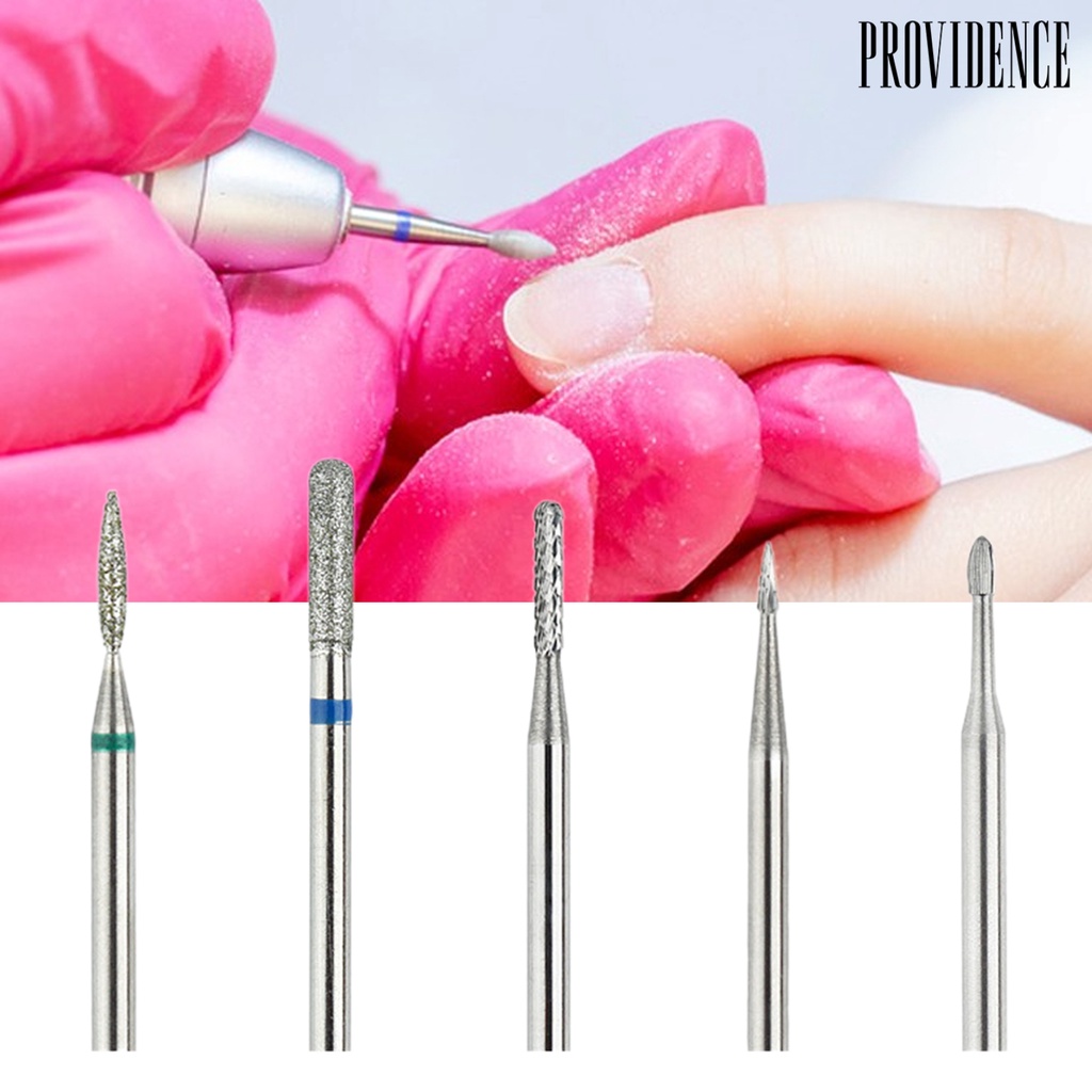 Providence 1set Mata Bor Kuku Tahan Karat Daya Tahan Tinggi Instalasi Sederhana Nyaman Hemat Tenaga Kerja Menghilangkan Kulit Mati Mata Bor Stainless Steel Manicure Pedicure Polishing