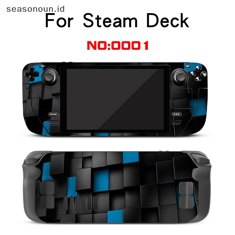 Seasonoun Stiker Kulit Pelindung Untuk Steam Deck Game Console Anti Gores Vinyl Protection Sticker.