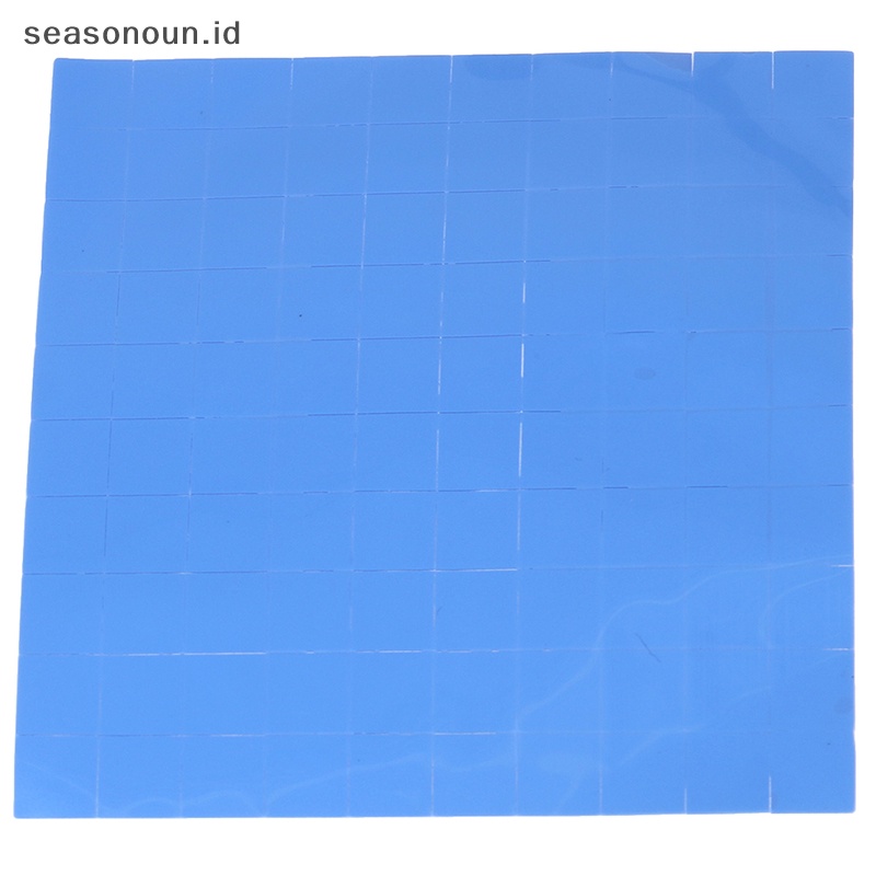 Seasonoun 100Pcs 10 * 10 * 0.5mm Thermal Pad GPU CPU Heatsink Pendingin Pad Silikon Konduktif.