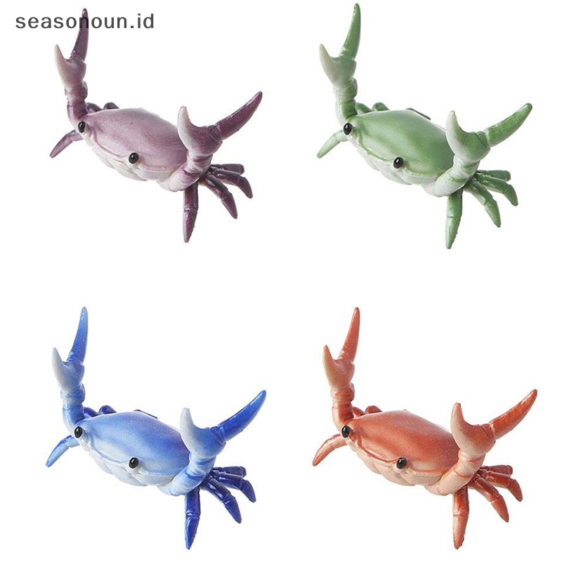 Seasonoun Kreatif Lucu Crab Pen Holder Weightlifg Crabs Penholder Rak Penyimpanan.