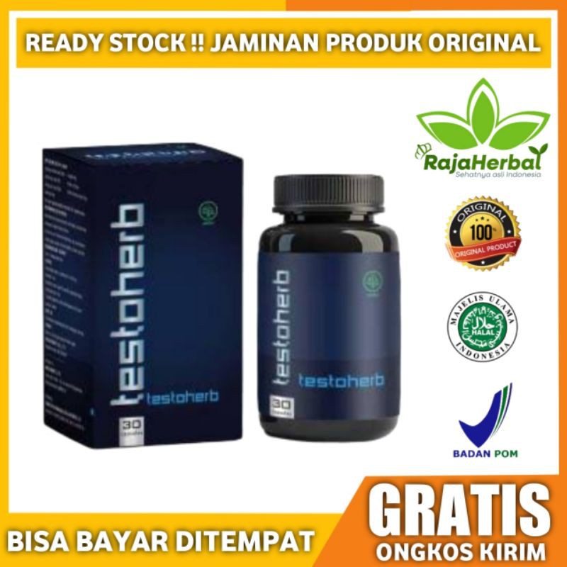 (BHJ)TESTOHERB asli original 100% ampuh obat herbal penambah stamina bercinta - obat kuat pria(Grati