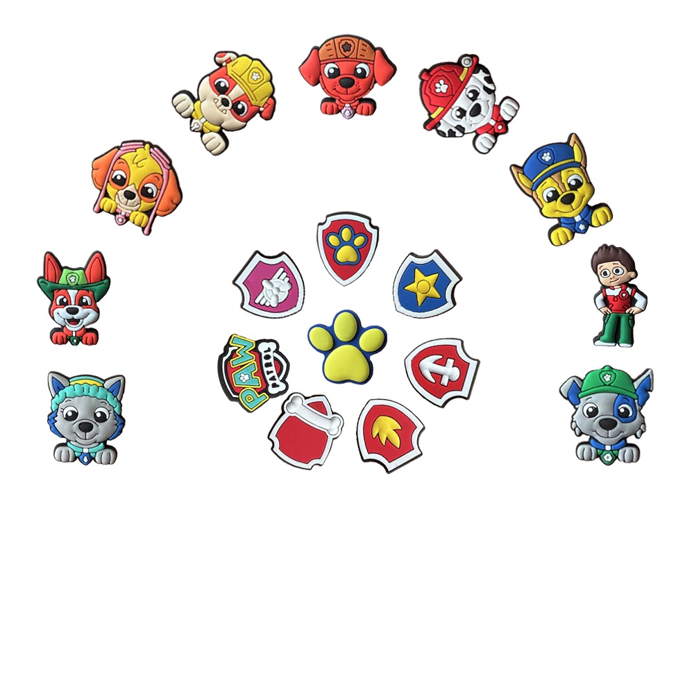 Hot Jual jibbitz crocs kawayii DIY Pesona Sepatu PAW Patrol Aksesoris Anjing Lucu Bakiak Sandal Pin Hias Anak Laki-Laki Hadiah