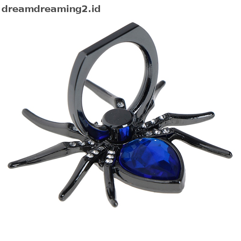 (drea) Metal Spider Ring Holder 360 Rotate Phone Stand Tempat Handphone//