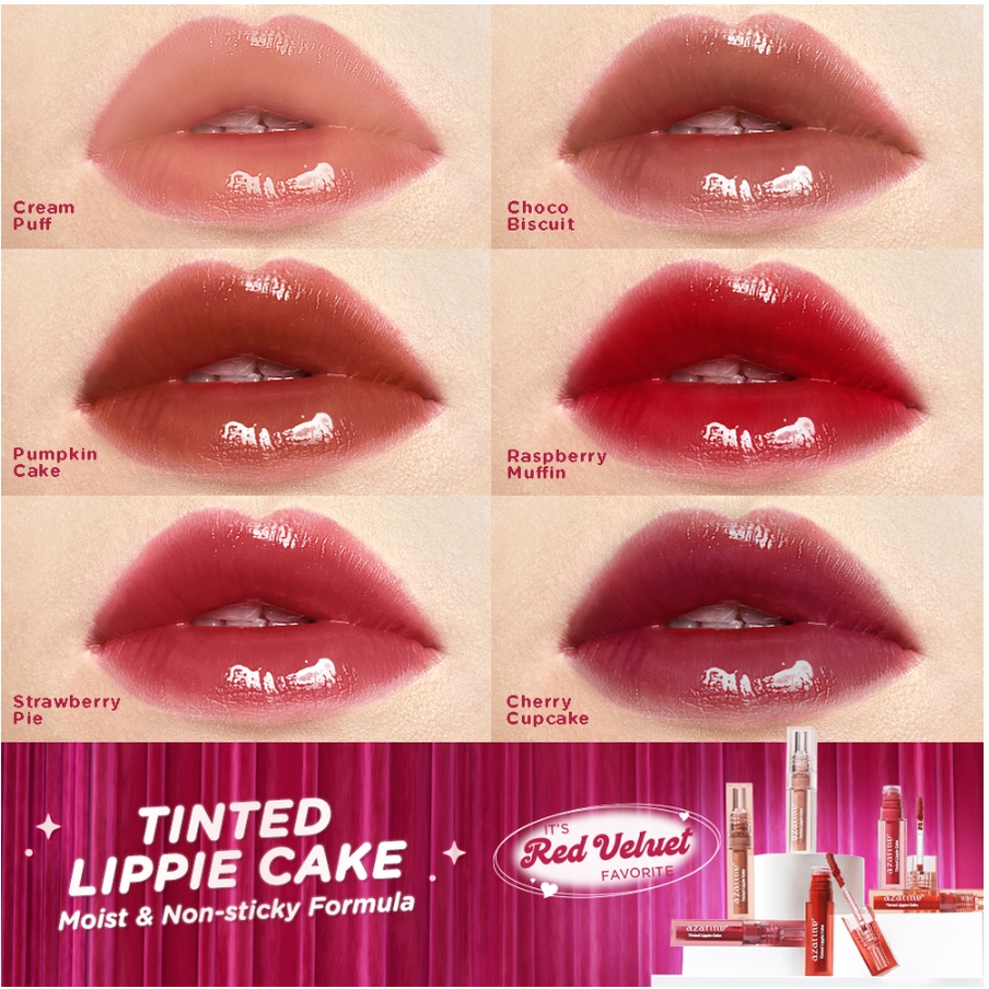 AZARINE LIP TINT Tinted Lippie Cake Lip Tint (AZARINE X RED VELVET)