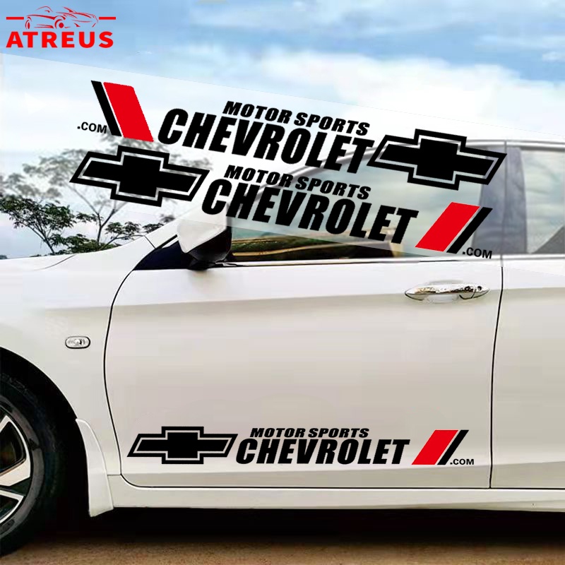 Chevrolet Stiker Mobil Auto Door Side Body Decor Decals Anti Gores Cover Lecet Untuk Spin Orlando Captiva Lova Zafira Trax Colorado Aveo Spark Aksesoris Dekorasi Mobil