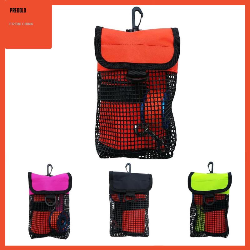 [Predolo] Gulungan Selam Scuba &amp; SMB Pelampung Holder Carry Mesh Bag Rosy