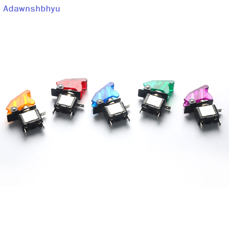 Adhyu Mobil Truk Menyala Led Toggle Switch Safety Pesawat Flip Up Cover Guard 12V ID