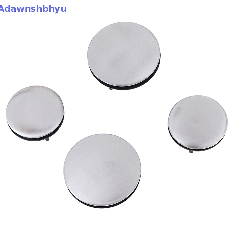 Adhyu 2Pcs Penutup Lubang Keran Wastafel Penutup Lubang Kran Dapur Stainless Steel ID