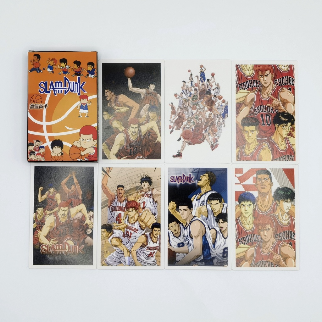 30pcs /box Kartu Slam Dunk LOMO Basket Shohoku Sakuragi Hanamichi Rukawa Kaede Takenori Akagi Koleksi Kartu Postcard Untuk Fans