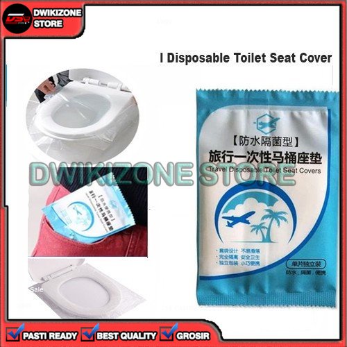 [GROSIR] ALAS DUDUKAN CLOSET TOILET KAMAR MANDI PLASTIK TRAVEL DISPOSABLE SEAT COVER