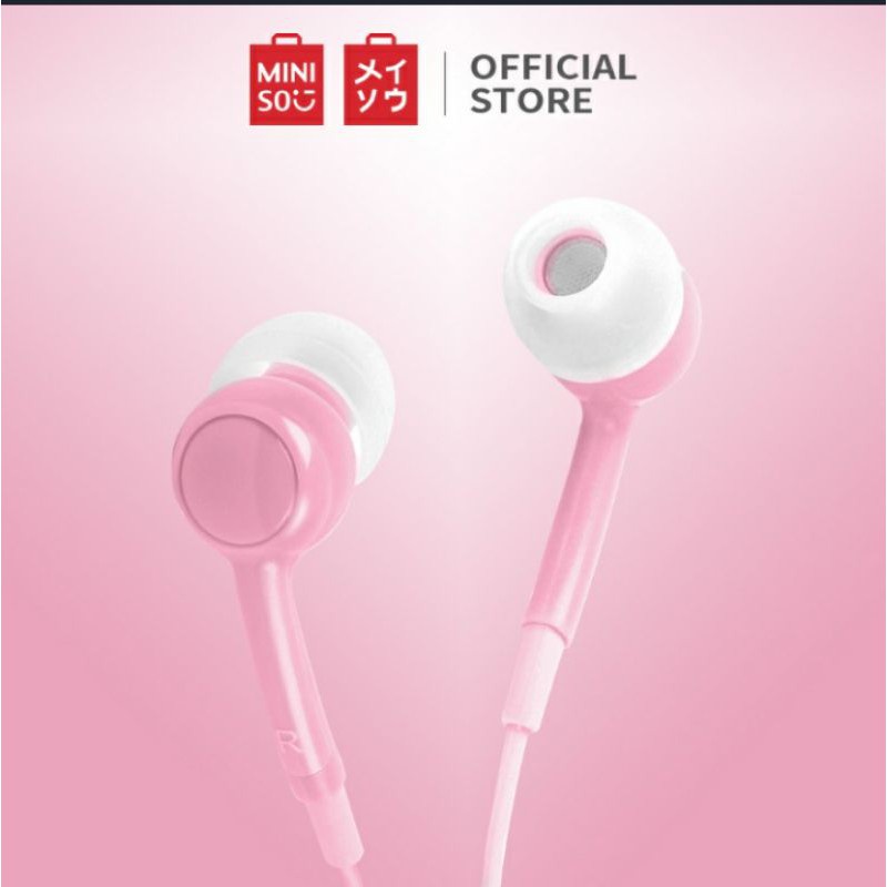 MINISO Earphone Kabel dengan Mic - Fruit Series 100% ORIGINAL