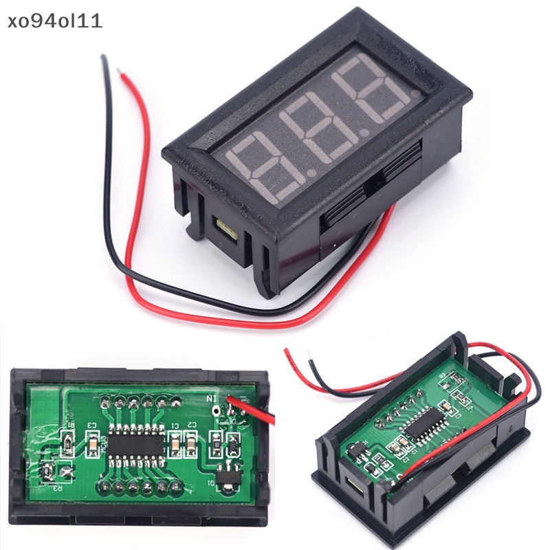 Xo Mini voltmeter tester Digital voltage test DC 0-30V Merah Mobil Otomatis LW SZUS OL