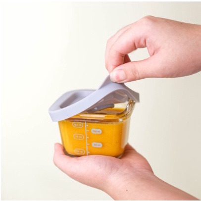 Little Dimple Baby Food Container with Silicone Lid
