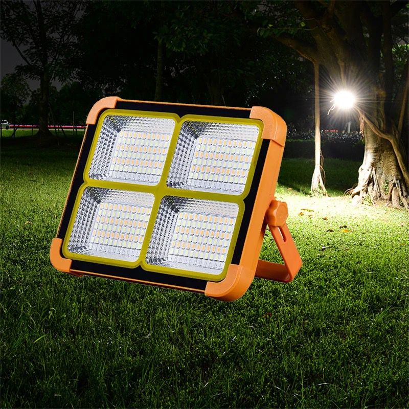 Lampu Sorot Tenaga Matahari Surya Solar Cell 1000 Watt Flood Light Camping Outdoor Indoor Lamp