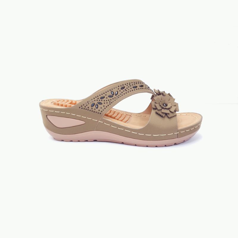 Norvid Sepatu Sandal Wanita Wedges Ringan Mc7339