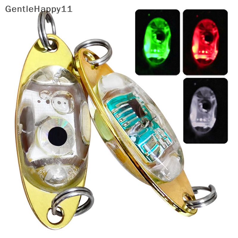 Gentlehappy Deep Sea LED Lure Underwater Fishing Light Squid Strobo Lampu Kedip Umpan Bass id