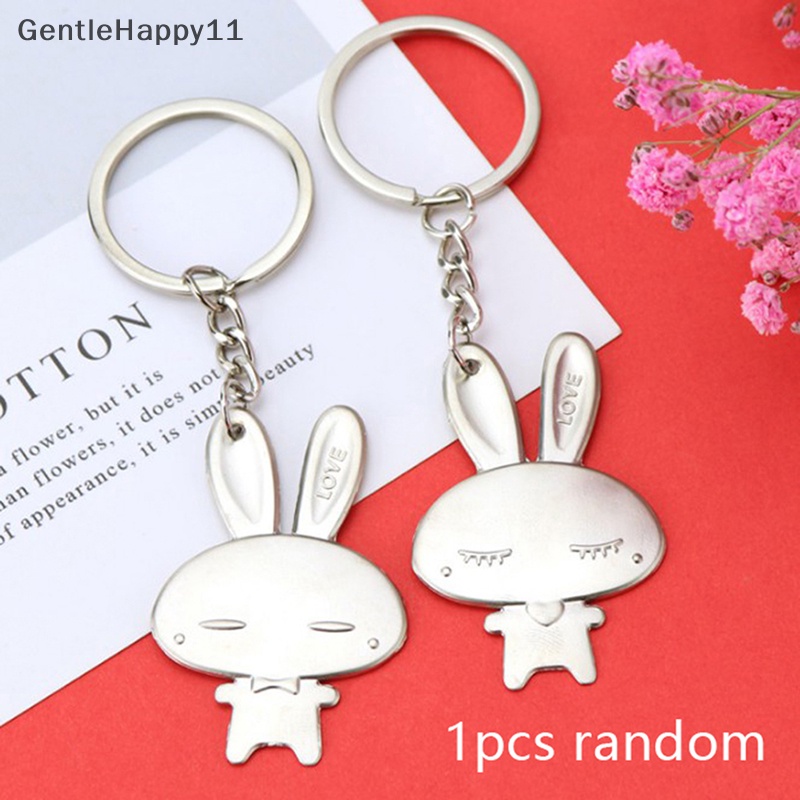 Gentlehappy 2023gantungan Kunci Kelinci Tas Mobil Gantungan Kunci Pesona Tas couple Liontin Keyring Hadiah id