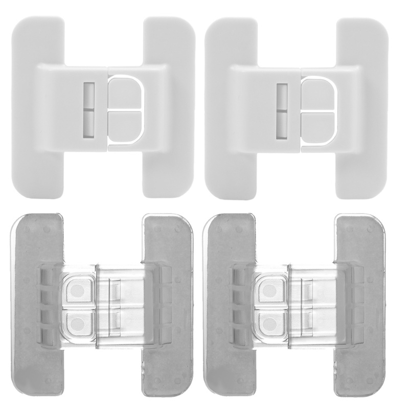 Kunci Laci Kulkas Pengaman Bayi Anak Putih/Transparan Multifungsi/Pelindung Gesper Pengaman Pintu Lemari Furniture Tangan Anti Jepit Perlengkapan Rumah