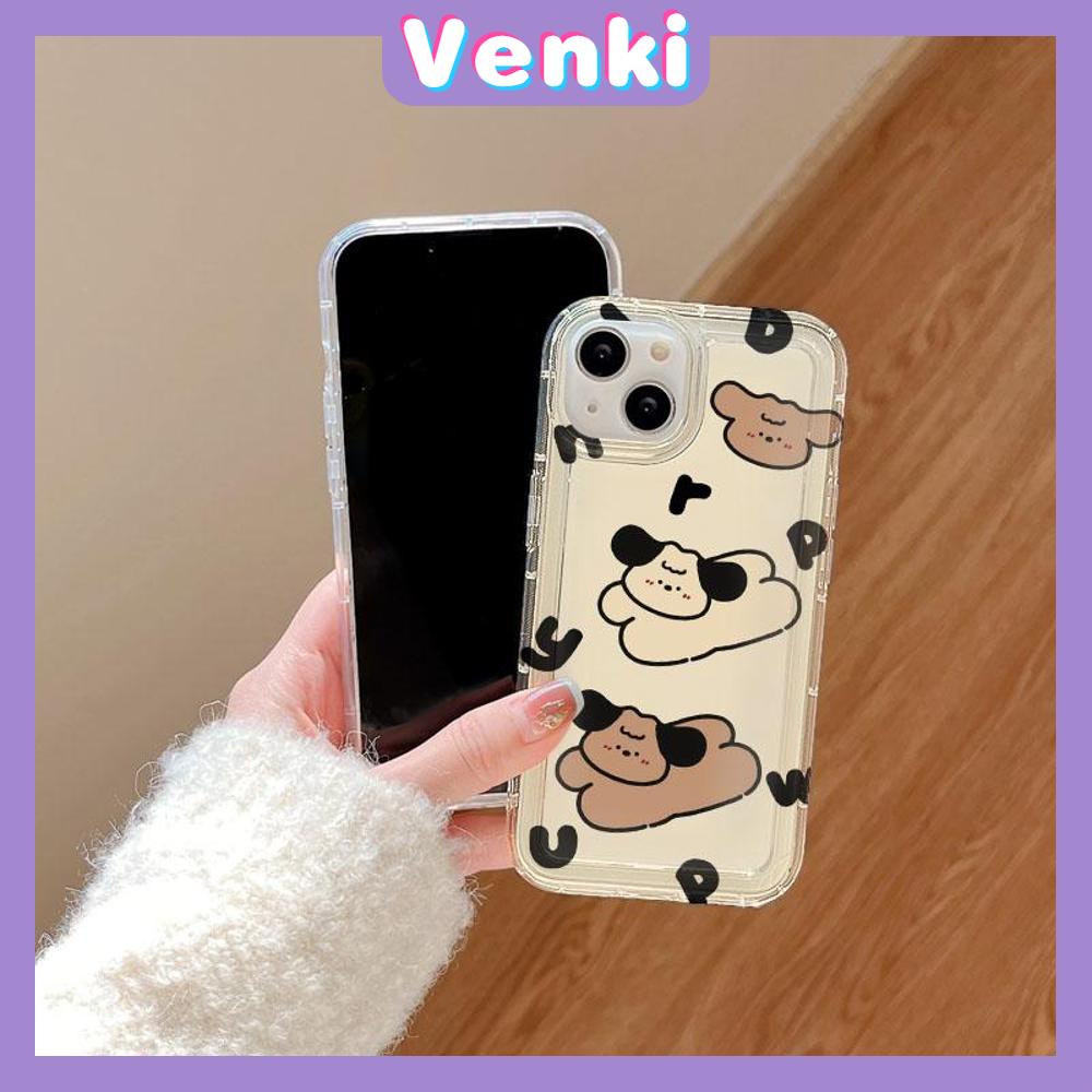 VENKI - For iPhone 11 Case Clear Phone Case TPU Soft Case Airbag Shockproof Protection Camera Cute Multi Shape Dog Compatible with iPhone 14 13 Pro Max iPhone 12 Pro Max XR XS 7 8