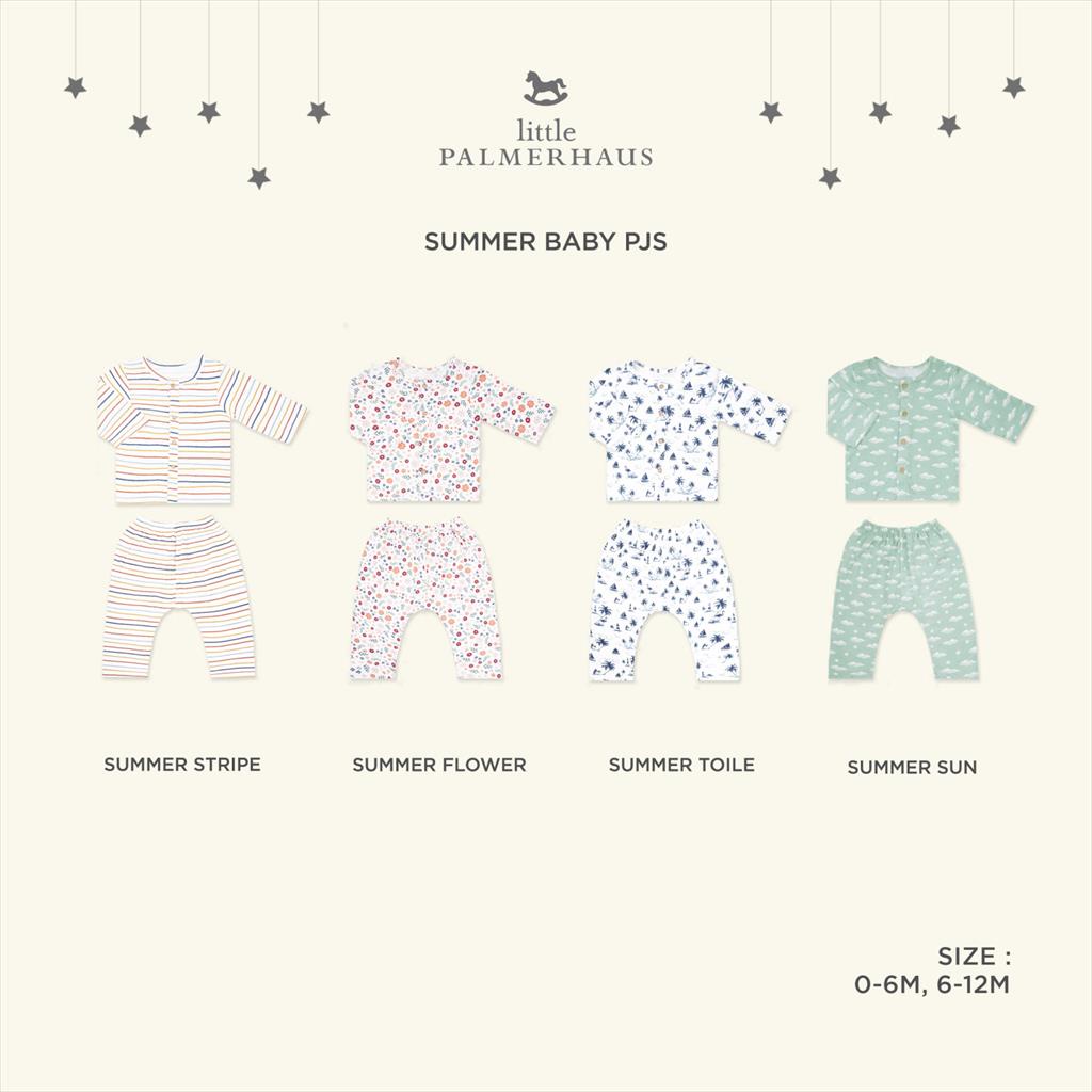 [TOMS] LITTLE PALMERHAUS (1stel) Summer Baby Pjs Piyama Bayi / Baju Tidur Anak