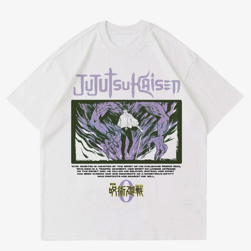 KAOS JUJUTSU KAISEN 0 - YUTA OKKOTSU | T-SHIRT BAJU ANIME MANGA JUJUTSU KAISEN  | KAOS ANIME JAPAN t