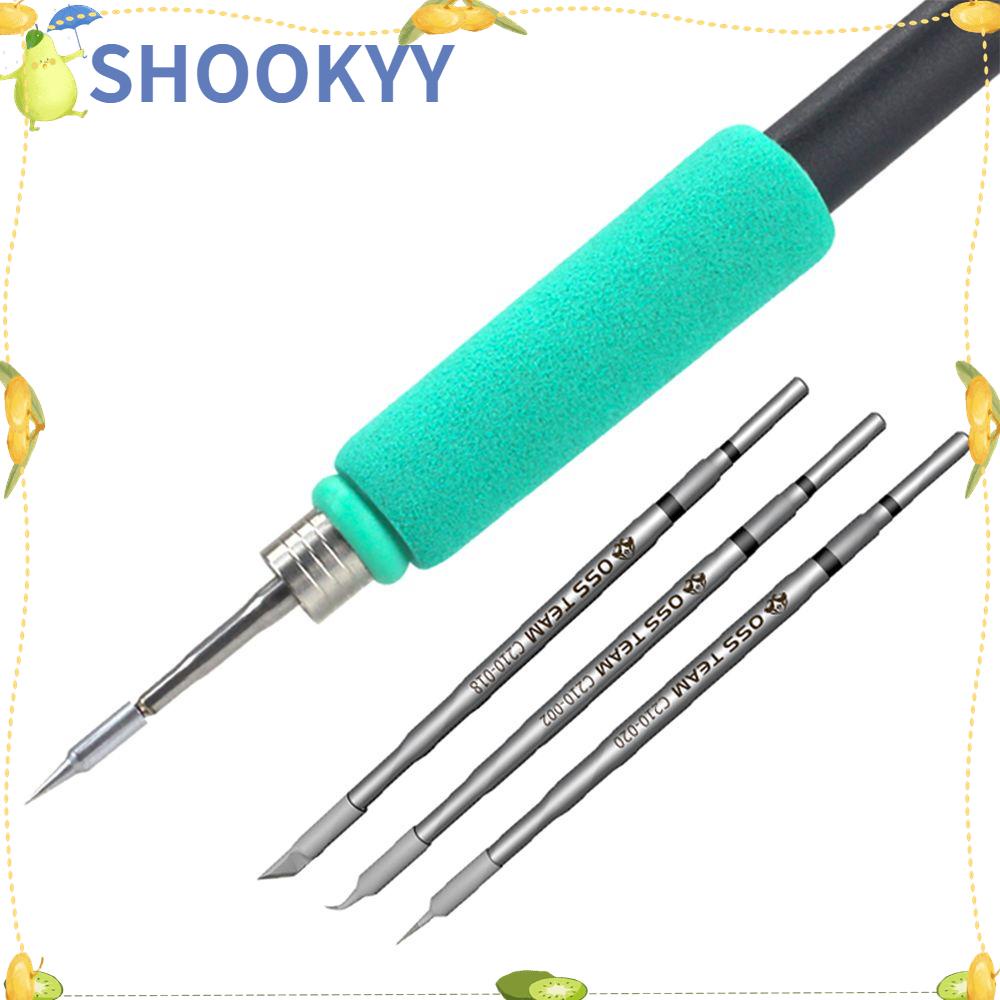 Chookyy C210 Solder Listrik Iron Tips Head Bebas Timah C210-I K SI T210 Gagang Alat Las