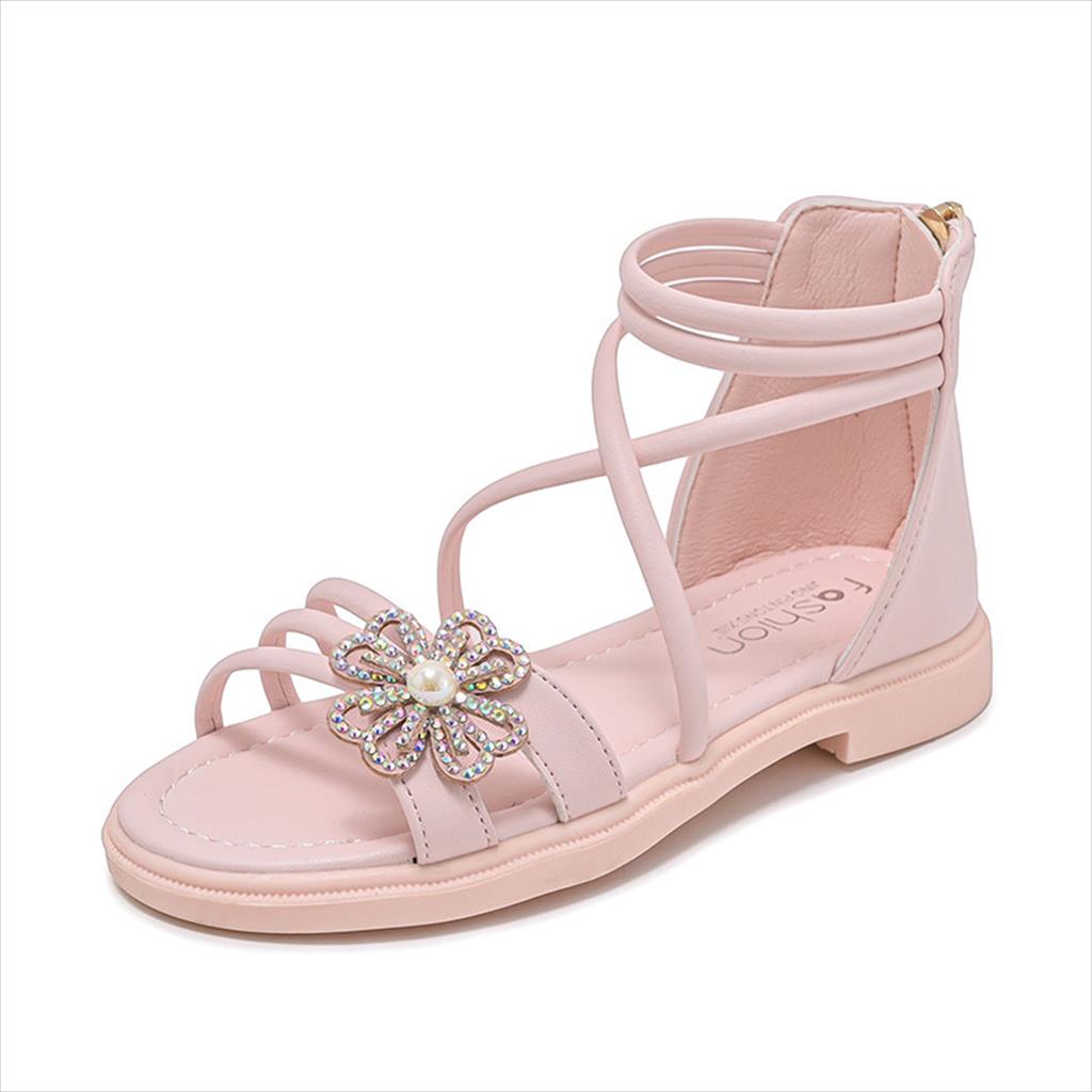 Juragan Junior  [COD] Sandal AYSEL Pesta Anak Perempuan Import Size 27-37 Umur 2-10 Tahun