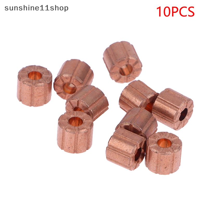 Sho 10pcs Bagian Metalurgi Dasar Tembaga Metalurgi oil bushing Berpori bearing N