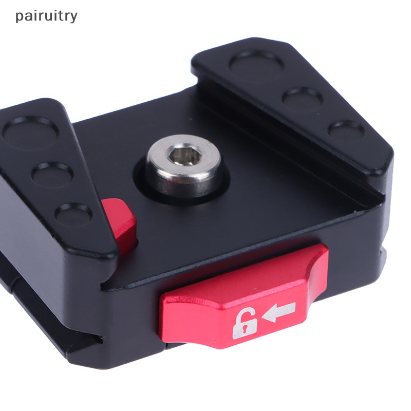 Prt Quick Release Mount Plate Board Penjepit Anti Goyang Port V Untuk Tripod DSLR Kandang PRT