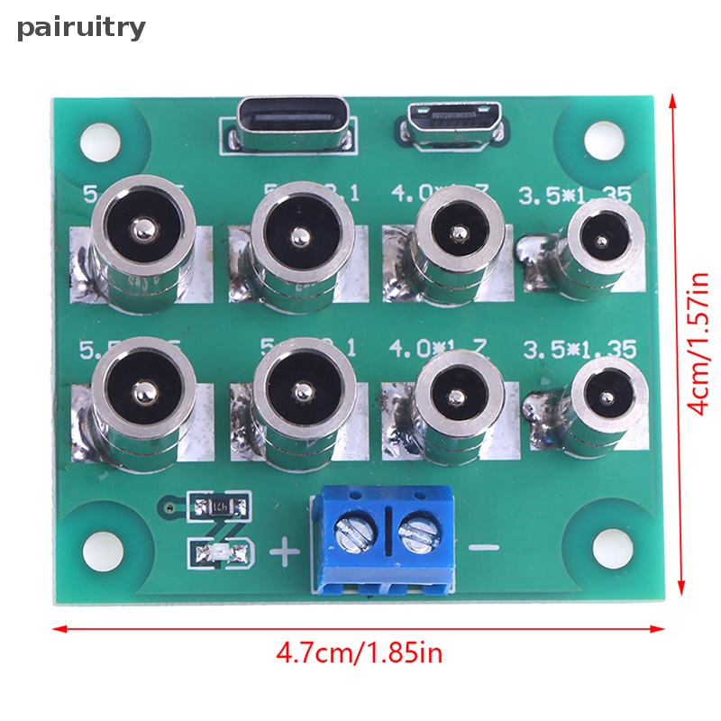 Prt Micro Tipe C Ke DC 5.5 x 2.1/2.5 4.0 x 1.7 3.5 x 1.35 mm Female PCB Board Adapter Charging Connector Socket PRT