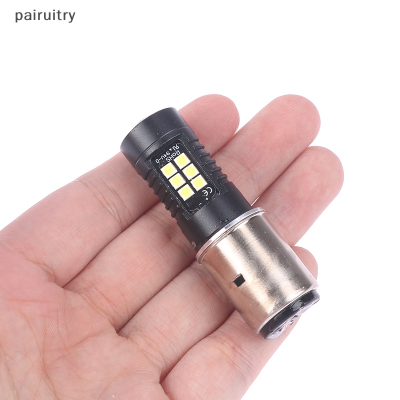 Prt Putih High Low Beam Lamp Bulbs LED Lampu Depan Motor 12V Fog Light H4 BA20D PX15D Untuk Moto Sepeda Roda Tiga PRT