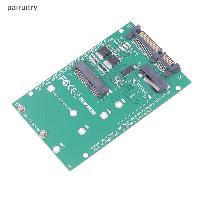 Adaptor PRT mSATA SATA M.2 NGFF m2 adapter 2.5 SATA converter Untuk mSATA+M.2 NGFF PRT