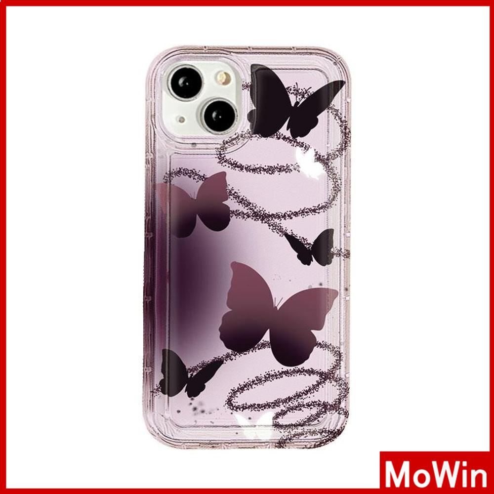 Case iPhone 14 Pro Max iPhone Case Bening Case TPU Soft Case Airbag Shockproof Lucu Gradien Kupu-kupu Kompatibel dengan iPhone 13 Pro Max iPhone 12 Pro Max 11 8Plus 7Plus 6Plus XR XS