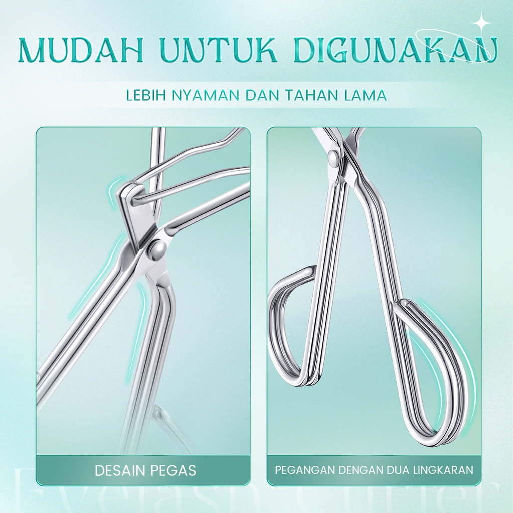 Focallure Penjepit Bulu Mata Warping Comb Eyelash Curler Lasting Curl Natural Effect Portable Eye Makeup Tool FA-T18