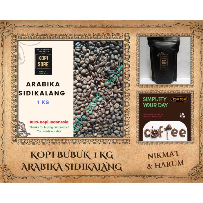 

Promo Terjangkau Kopi Bubuk ARABIKA 1 Kg - Harga Sangat Terjangkau, Harum, Packing Rapi