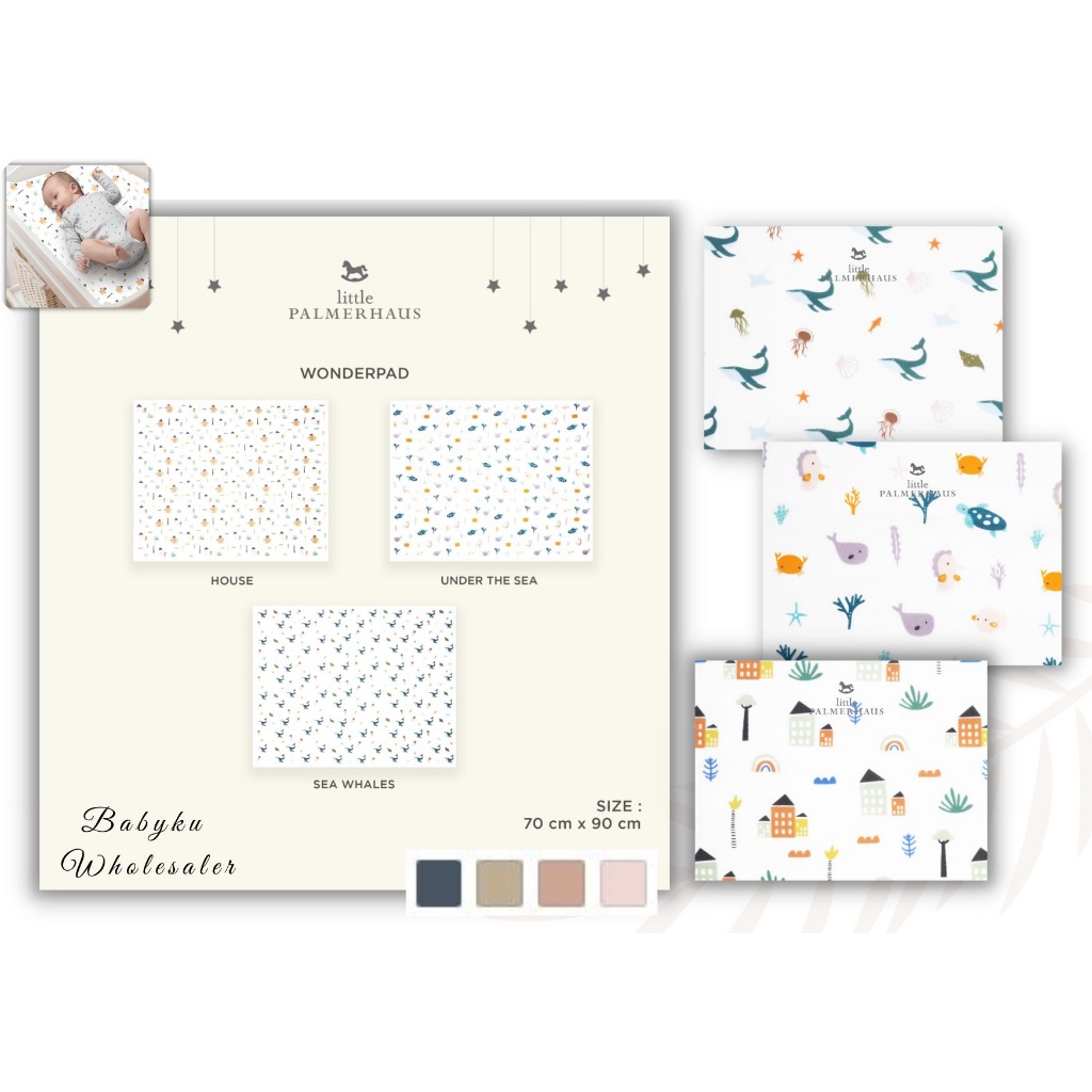 wonderpad Perlak bayi waterproof little palmerhaus
