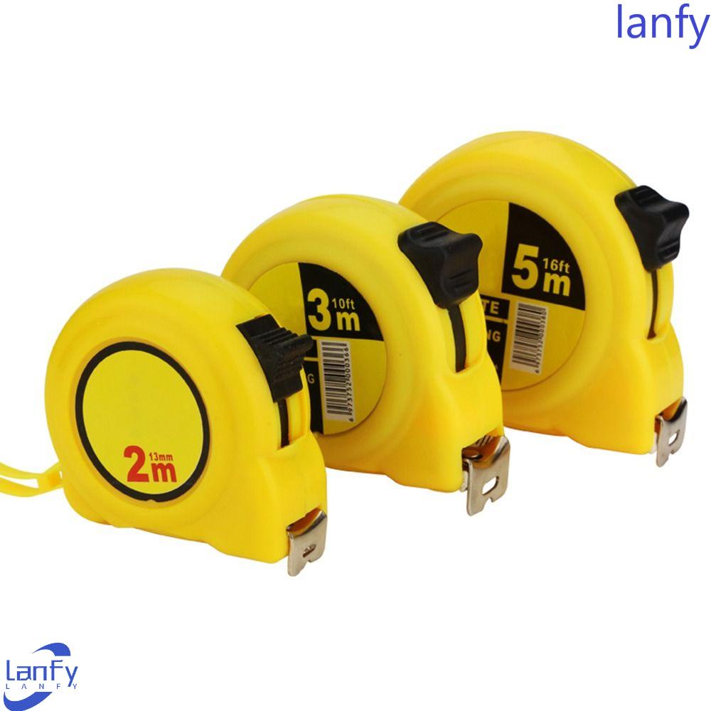 Lanfy Tape Measure Retractable Steel Alat Ukur Panjang Pengukur Jarak Logam Penggaris